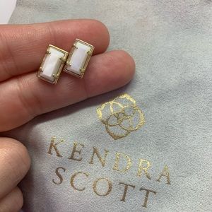 Kendra Scott white stone earrings
